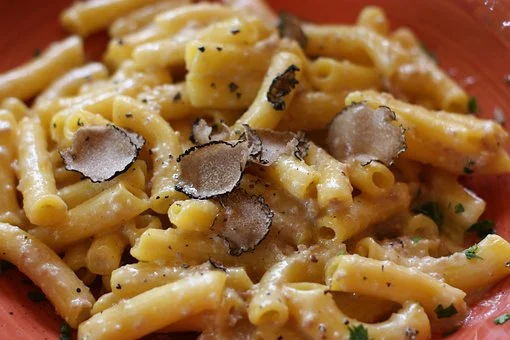 Pasta sa tanko rendanim svežim crnim tartufom